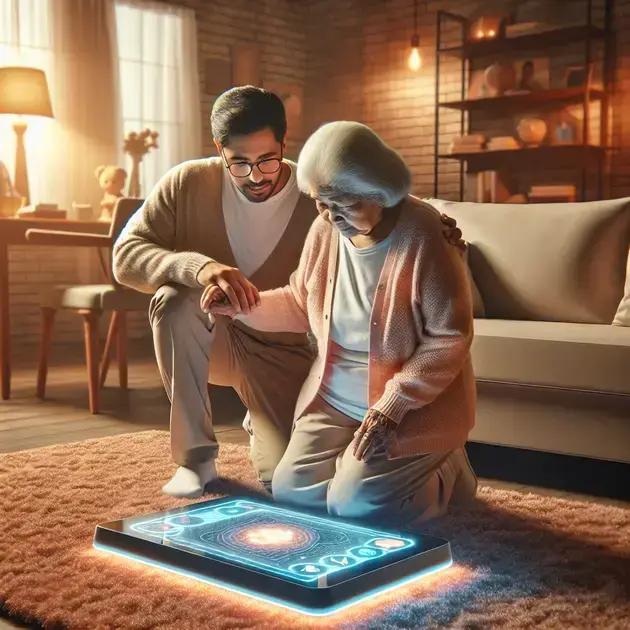 Jogos Com Tapetes Sensoriais Inteligentes Para Idosos Com Alzheimer Leve