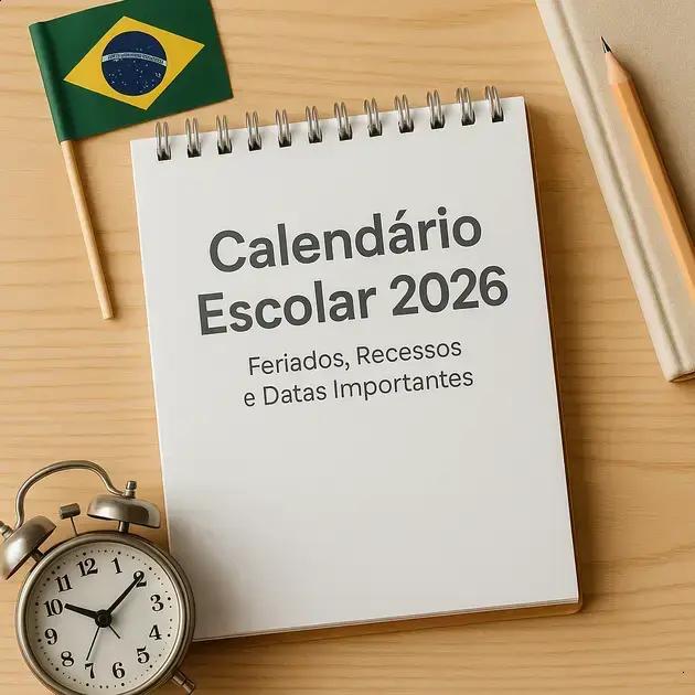 Calendário Escolar 2026 Brasil — Feriados, Recessos e Datas Importantes